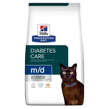 Hill’s Prescription Diet m/d Сухий корм для котів при цукровому діабеті, з куркою, 1,5 кг