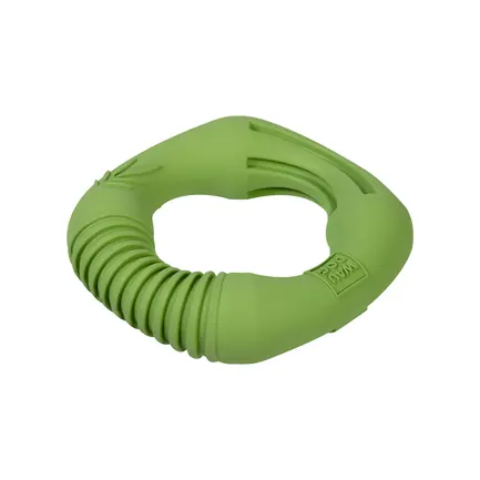 Іграшка для собак WAUDOG Fun Natural Кільце, біорозкладна гума, 12 см, зелена: додаткове фото 5