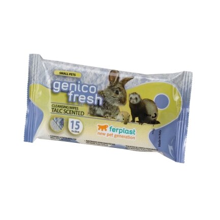 Ferplast GENICO FRESH RODENT TALC x15 Очищуючі вологі серветки