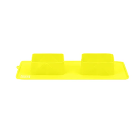 Миска складана WAUDOG Silicone,385х230х50 мм жовтий: додаткове фото 2