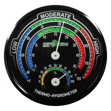 Гігрометр - термометр аналоговий Repti-Zoo Glowing Thermo / Hygrometer (RHT04) — Фото 1