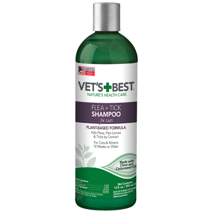 VET`S BEST Flea&amp;Tick Shampoo for Cats 355 мл