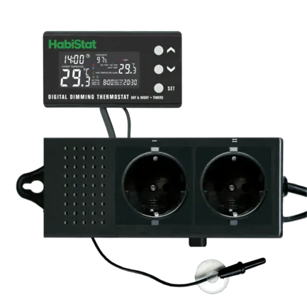 HABISTAT DIGITAL DIMMING THERMOSTAT DAY/NIGHT TIMER 600 WATT (R3100215) цифровий термостат із регулюванням яскравості: додаткове фото 2