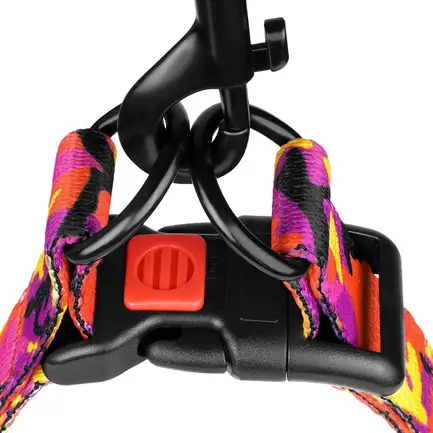 Шлея для Собак BronzeDog Urban Camo Нейлонова Рожева M: додаткове фото 3