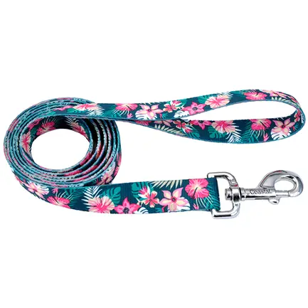 Coastal Pet Attire Styles КОСТАЛ СТАЙЛС повідець для собак, 1смХ1.2м Тропічні квіти