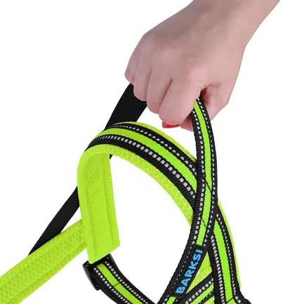 Шлея для Собак BronzeDog Mesh Скандинавська Лимонна M: додаткове фото 4