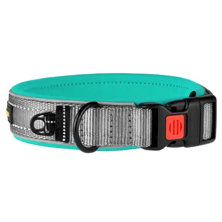 Нашийник для Собак BronzeDog Sport Сіро - Бірюзовий L: додаткове фото 2