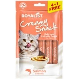 Кремові Ласощі Royalist Salmon з лососем для дорослих котів 75г (5 x 15г)