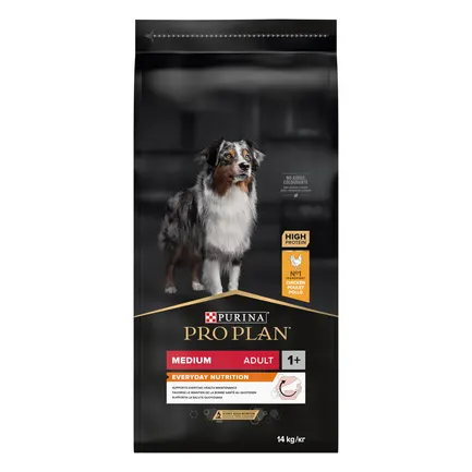 Сухий корм PRO PLAN Medium Adult 1+ Everyday Nutrion для дорослих собак середніх порід з куркою 14 кг