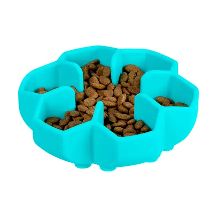 Миска для повільного харчування WAUDOG Silicone, 750 мл, блакитний: додаткове фото 6