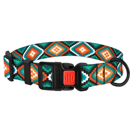 Нашийник для Собак BronzeDog Urban Нейлоновий з Пластиковою Пряжкою Ромби M: додаткове фото 3