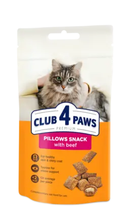 Club 4 Paws Подушечки з яловичиною для дорослих котів, 0,06 кг
