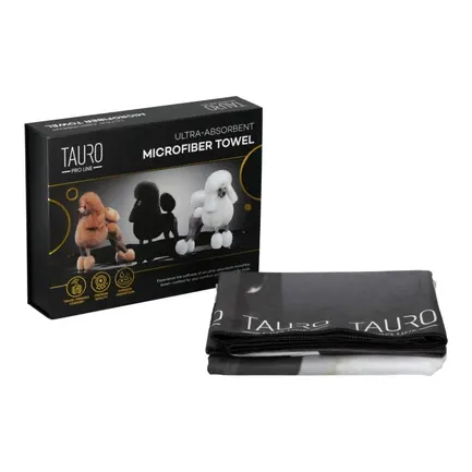 Tauro Pro Line Рушник з мікрофібри високопоглинальний з пуделями, 80 x 160 см: додаткове фото 3