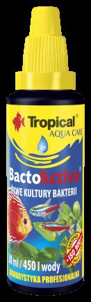 Препарат Tropical Bacto Active для запуску акваріума та підготовки біологічного середовища, 30 мл