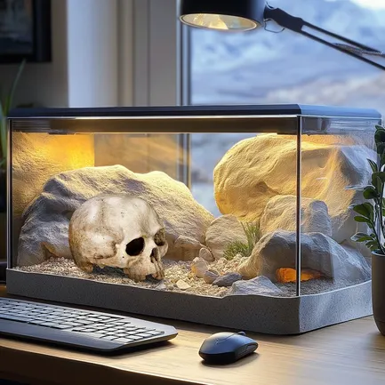Декорація череп людини Terrario Human Skull 14x11x11см (151211): додаткове фото 7