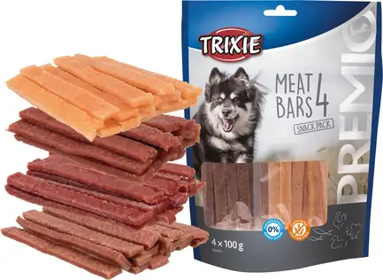 Ласощі Trixie Premio 4 Meat Bars для собак, з куркою, качкою, бараниною і лососем, 4 x 100 г: додаткове фото 2