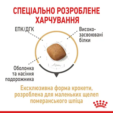 Сухий корм Royal Canin POMERANIAN ADULT для дорослих собак породи Померанський шпіц 0,5 кг: додаткове фото 3