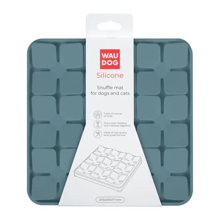 Килимок для пошуку корму WAUDOG Silicone, 205х205х17 мм, сірий: додаткове фото 2