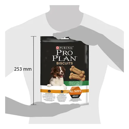 Ласощі PRO PLAN Biscuits All Size Adult для дорослих собак для здоров'я зубів і ясен з ягням 400 г: додаткове фото 3