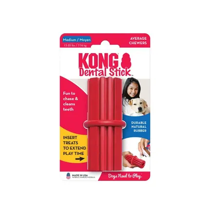 Іграшка KONG Dental Stick зубна паличка для собак середніх порід, М: додаткове фото 2