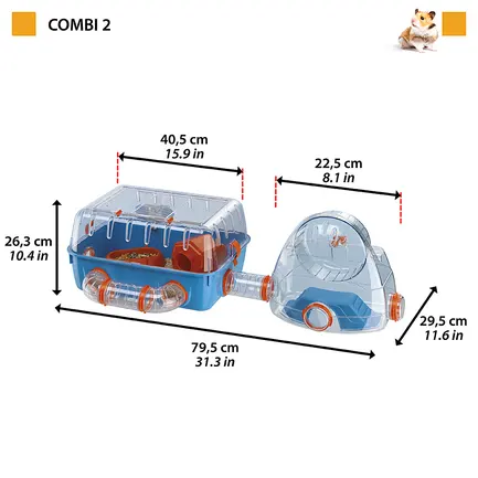 Ferplast CAGE COMBI 2 Клітка для хом'яків: додаткове фото 2