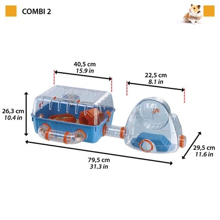 Ferplast CAGE COMBI 2 Клітка для хом&#039;яків — Фото 1