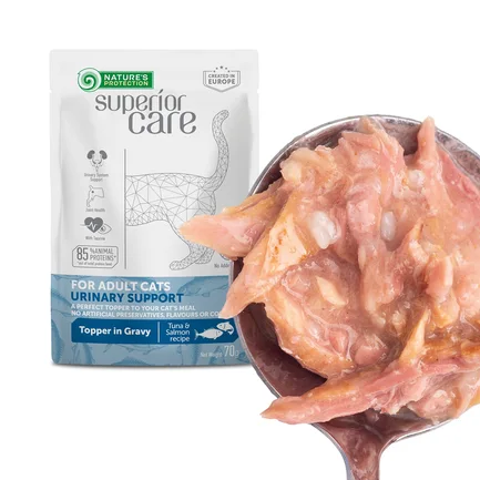 Nature's Protection Superior Care Adult Cats Urinary Tuna & Salmon Вологий корм для котів для підтримки сечовидільної системи з тунцем і лососем, 70 г: додаткове фото 5
