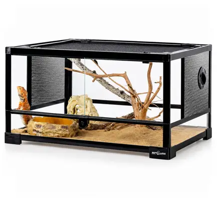 Тераріум Repti-Zoo 60x45x32см зі скляними дверцятами, замком та водостійким дном (RK0117N): додаткове фото 4