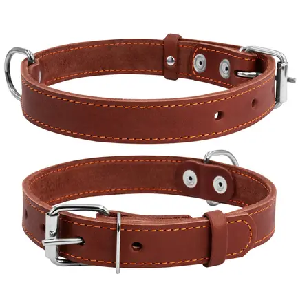 Нашийник "CoLLaR" одинарний (ширина 35мм, довжина 48-63см) коричневий