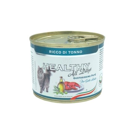 HEALTHY All days вологий корм для котів - паштет з тунцем 200гр