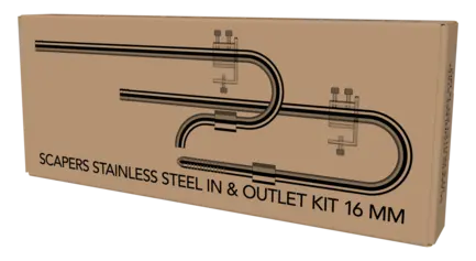 Набір трубок до фільтра SCAPE STAINLESS INOUTLET KIT 16MM (A4060305): додаткове фото 4