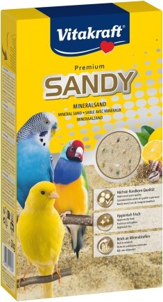 Пісок Vitakraft Sandy для птахів, з мінералами, 2 кг