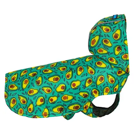 Дощовик для собак Barksi Textile з капюшоном Авокадо L: додаткове фото 2