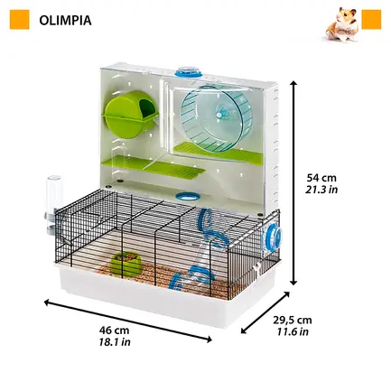 Ferplast CAGE OLIMPIA GABBIA Клітка для хом'яків різнокольорова: додаткове фото 2