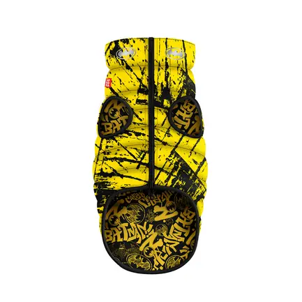 Курточка для собак WAUDOG Clothes двостороння, малюнок "Бетмен ескіз", S40, В 52-54 см, С 33-38 см