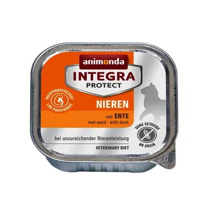 Корм вологий ветеринарний для котів Integra Protect Renal dishes with Duck при хворобах нирок, з качкою, 100 г