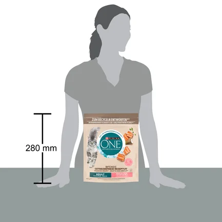 Сухий корм PURINA ONE Grain Free (Грейн Фрі) беззерновий для дорослих котів комплекс Bifensis з лососем 600 г: додаткове фото 4