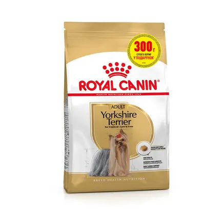 Сухий корм Royal Canin YORKSHIRE ADULT для дорослих собак породи Йоркшир-тер'єр 1.2кг+300г