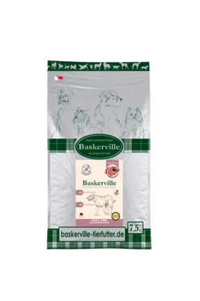 Baskerville HF Adult getreidefrei Rind Сухий корм з яловичиною для дорослих собак, 7,5 кг