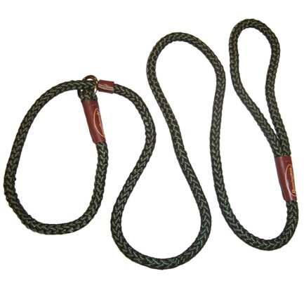 Coastal for Hunting Dogs Braided Rope КОСТАЛ РИВКОВИЙ НАШИЙНИК-ПОВІДЕЦЬ для собак, 1смХ1.8м Зелений