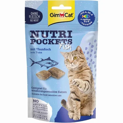 Ласощі для котів GimCat Nutri Pockets Fish Тунець 60 г: додаткове фото 4