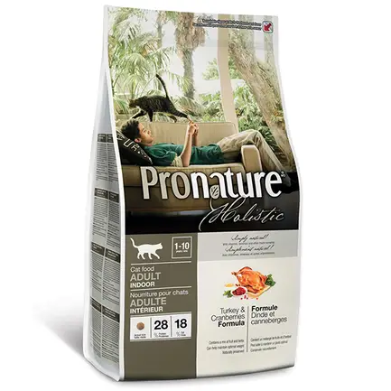 Pronature Holistic Cat Turkey&Cranberries ПРОНАТЮР ХОЛІСТИК ІНДИЧКА З ЖУРАВЛИНОЮ сухий холістик корм для котів 2,72 кг