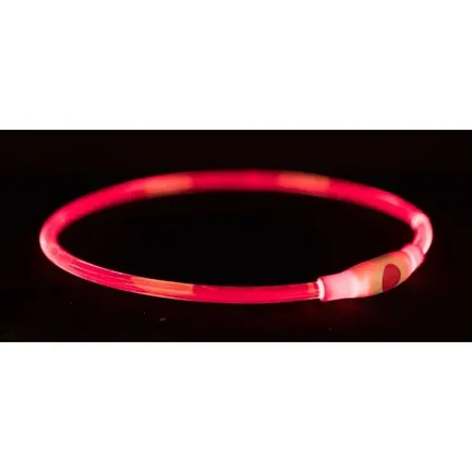 Trixie Flash USB Нашийник, що світиться, S-M 40см/8 мм, червоний (TX-12662): додаткове фото 3