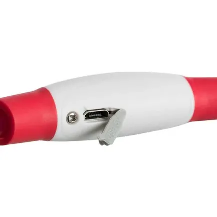 Trixie Flash USB Нашийник, що світиться, S-M 40см/8 мм, червоний (TX-12662): додаткове фото 2