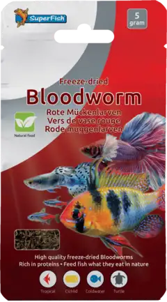 Сублімований корм для риб SF FREEZE DRIED BLOODWORMS 5 GRAM (A3040020)