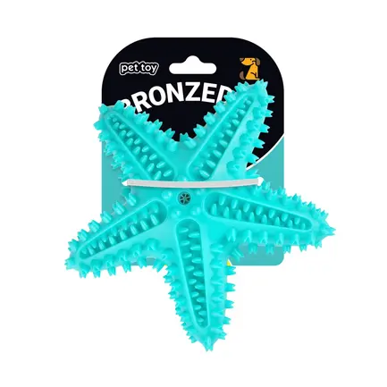 Іграшка Для Собак Bronzedog Petfun Морська Зірка З Піщалкою 16 Х 16 Див M: додаткове фото 2