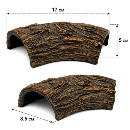 Декорація Hobby Root Wood Cave 1 17x8,5x5см для акваріума і тераріуму (41790): додаткове фото 2