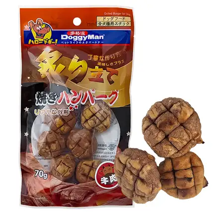 DoggyMan Grilled Beef Burger ДОГГІМЕН БУРГЕР ЯЛОВИЧИНА НА ГРИЛІ ласощі для собак 0,07 кг
