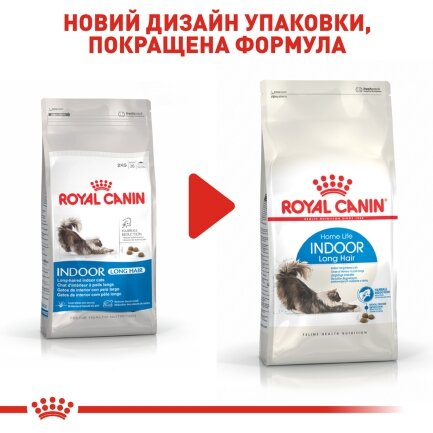 Сухий корм Royal Canin INDOOR LONGHAIR для котів всіх порід 2 кг — Фото 3