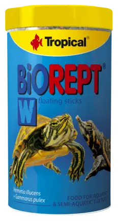 Сухий корм Tropical Biorept W для водоплавних черепах, 150 г (гранули)
